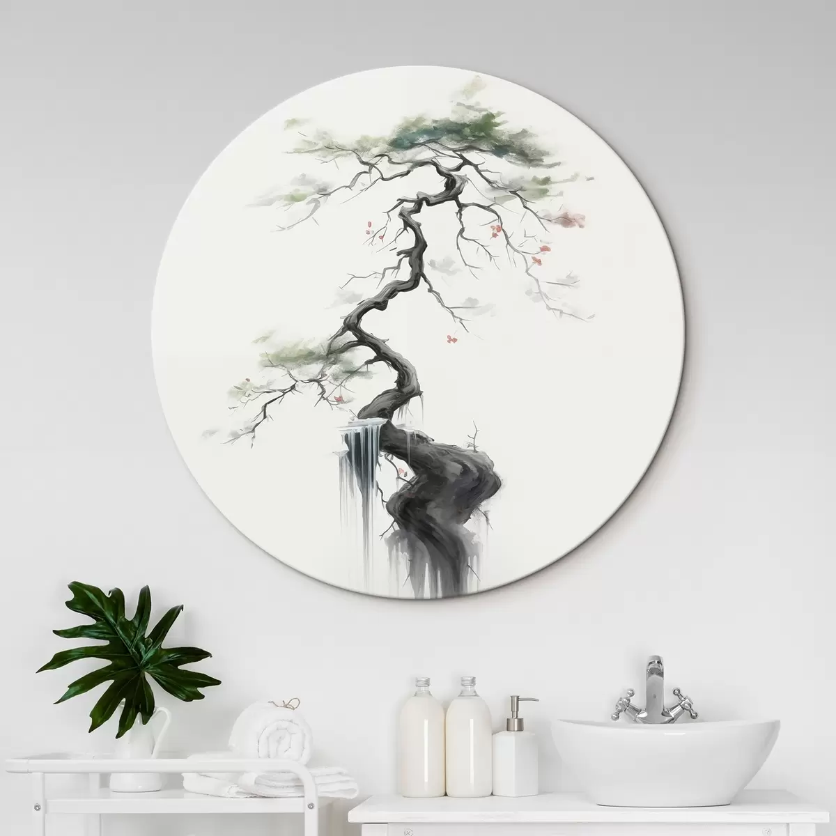 Picturi rotunde Minimalismul arborilor r44592