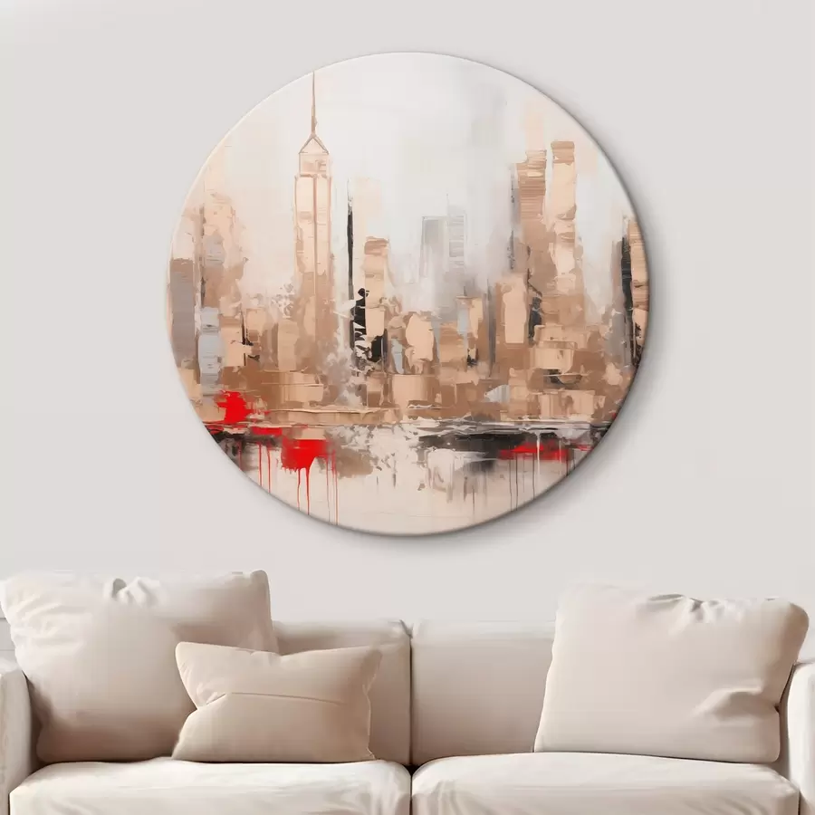 Tablouri Pictura abstractă de imitație a orașului r44597