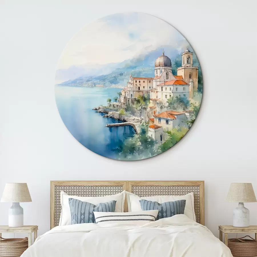 Tablouri Orașul de mare imitație de acuarelă r44635