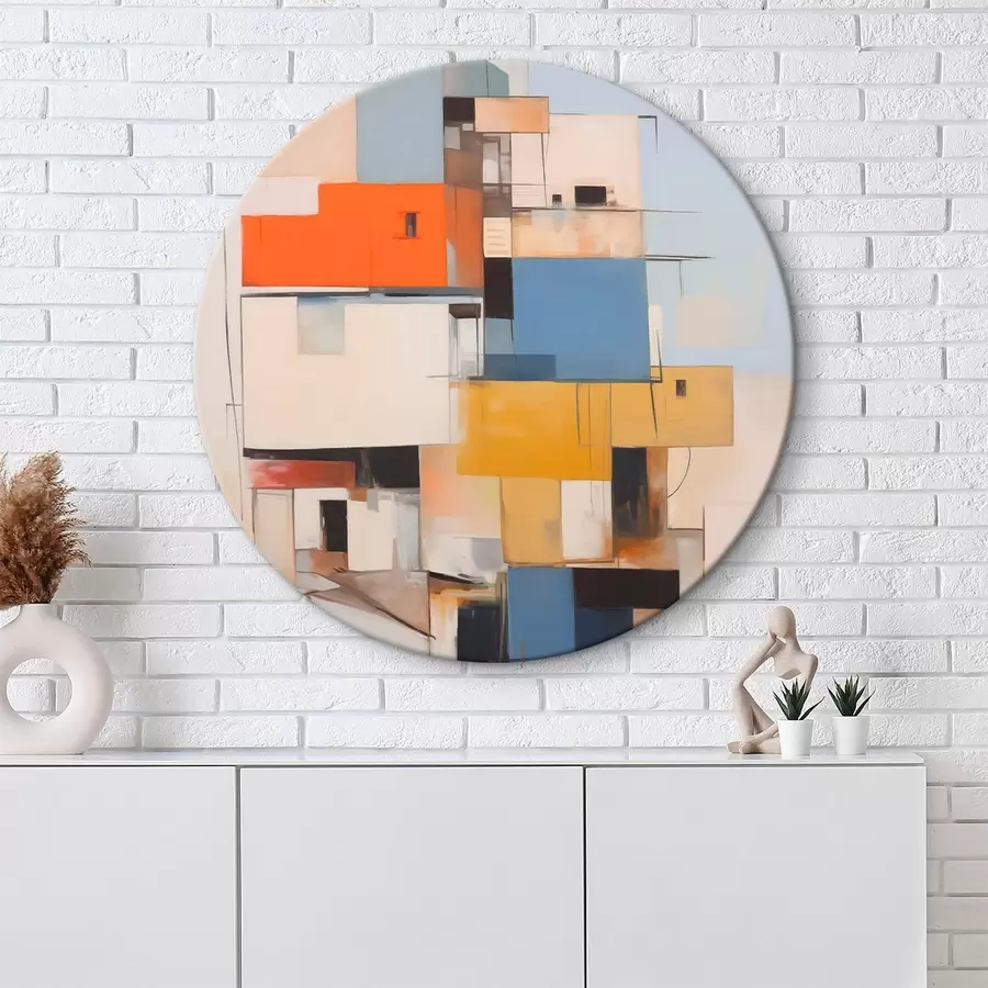 Tablouri Casa abstractă imitație pictura r44645