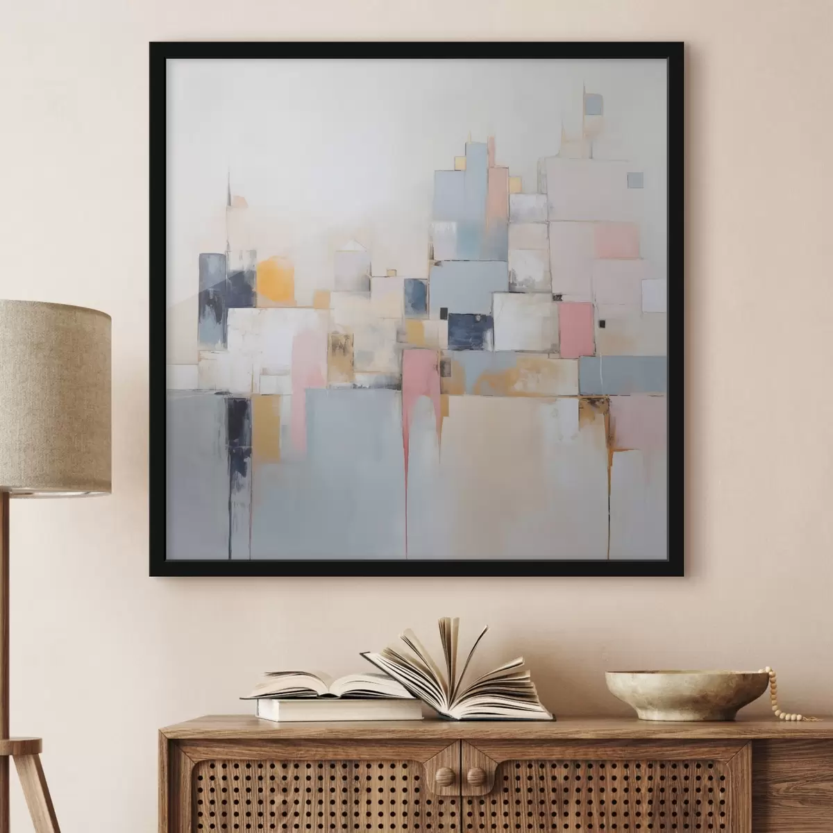 Poster Pictura abstractă de imitație a orașului f44638