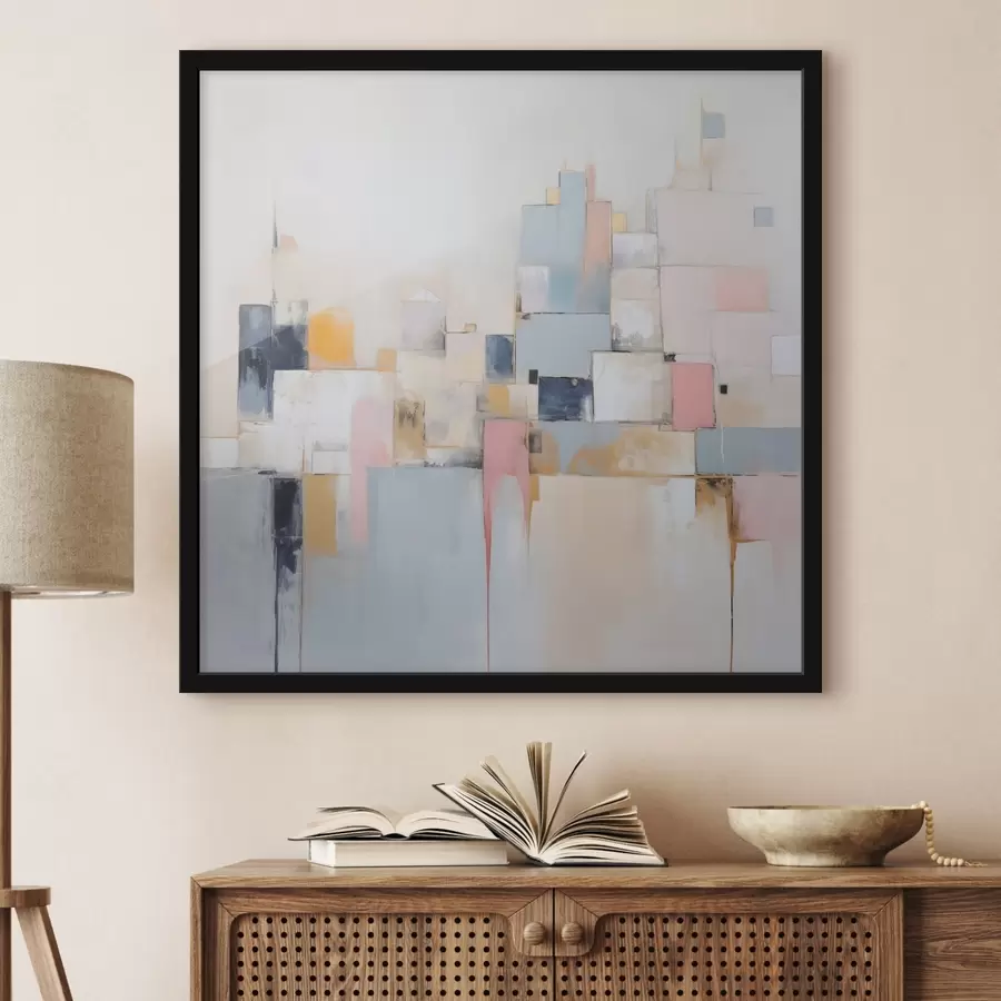 fototapet Pictura abstractă de imitație a orașului f44638