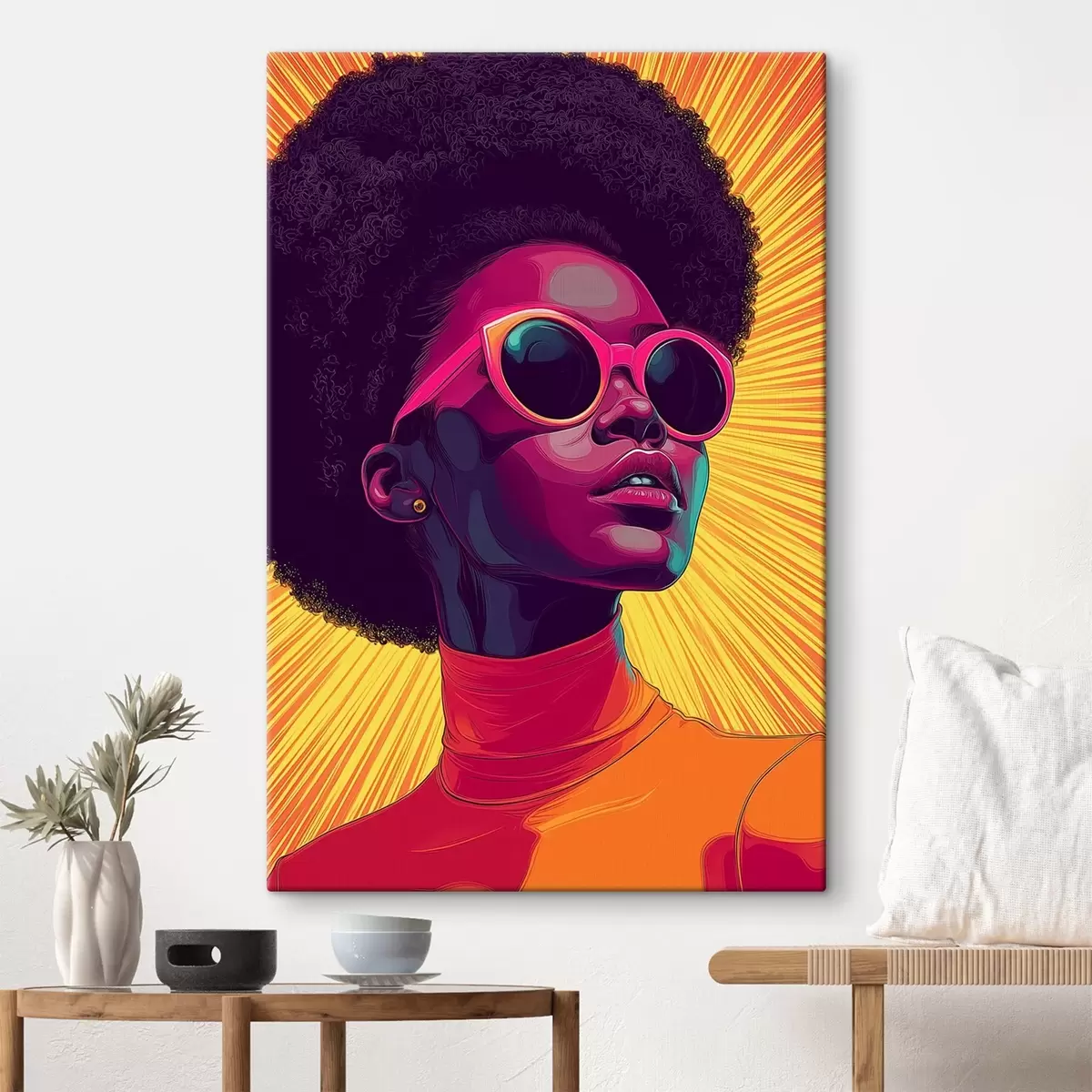 Tablouri Fată cu ochelari, pop art s44620