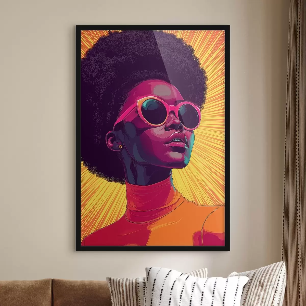 Poster Fată cu ochelari, pop art f44620