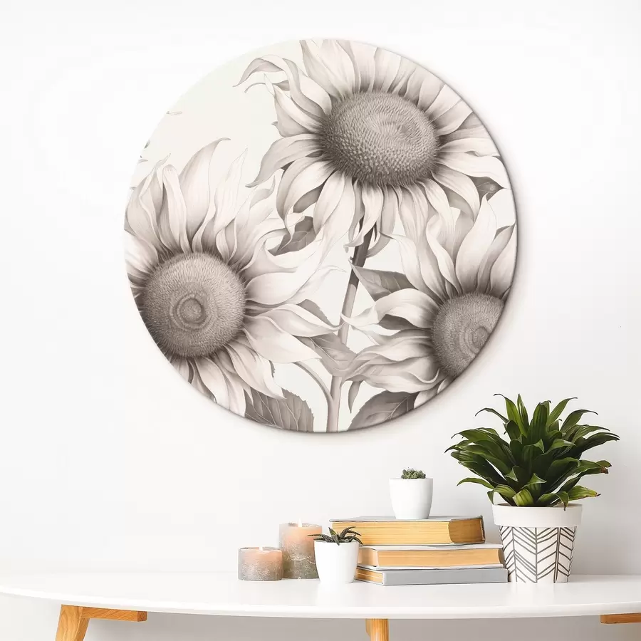 Tablouri Floarea-soarelui, stil grafic r44626