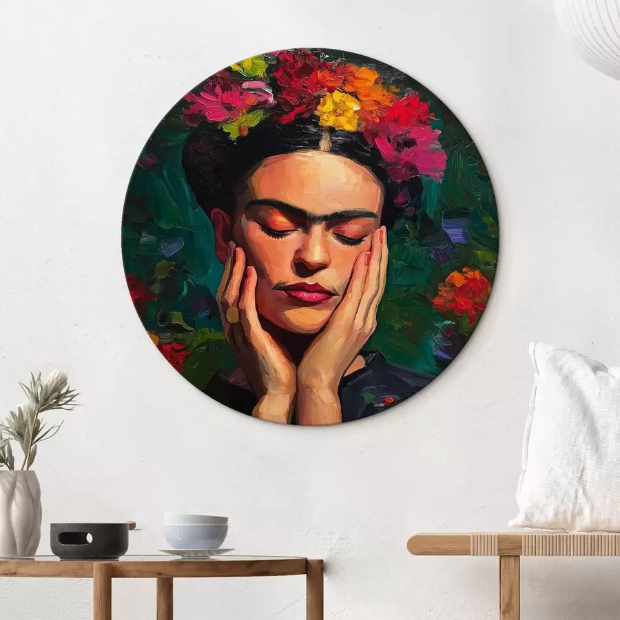 Tablouri Femeie cu flori, stil pictural r44628