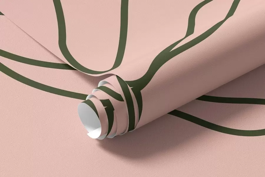 fototapet Linii delicate de flori w09167v1