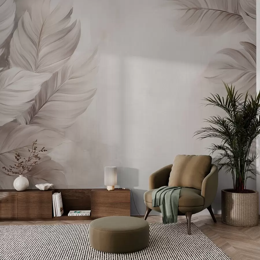 fototapet Frunze pastelate w09175