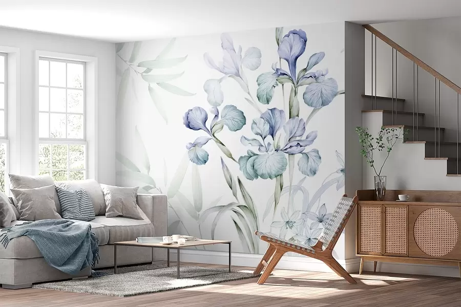 fototapet Iriși delicate imitație de acuarelă w03955