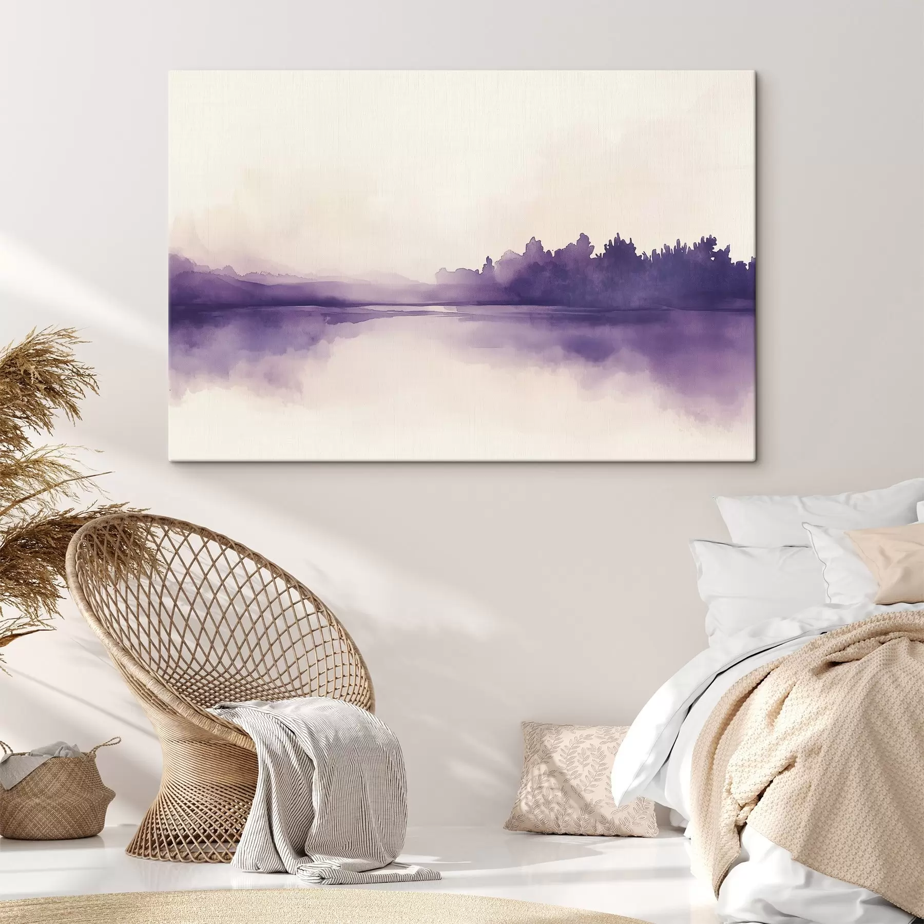 fototapet Acuarelă vopsea abstracție cu culoare violet s44504