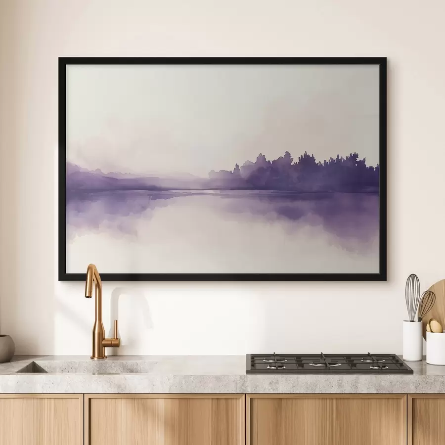 fototapet Acuarelă vopsea abstracție cu culoare violet f44504