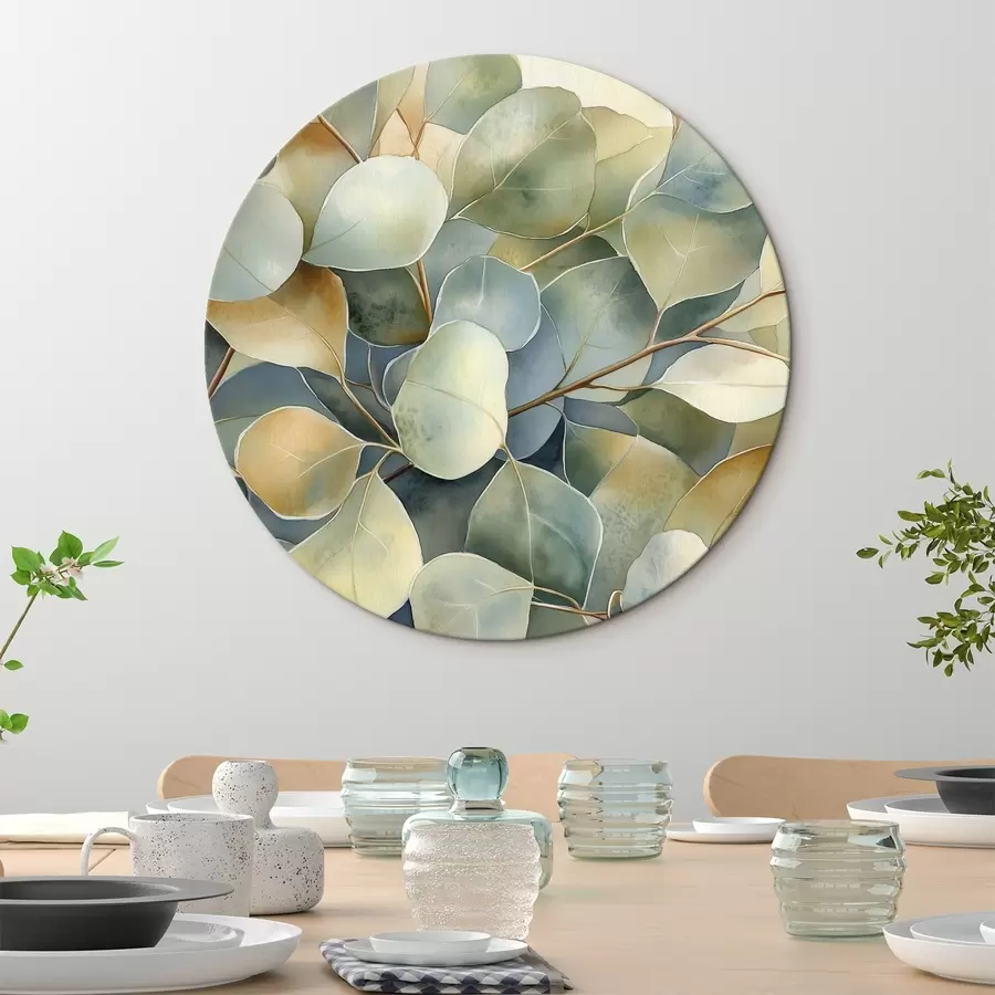 Tablouri Frunze de eucalipt, stil acuarelă, natură r44502