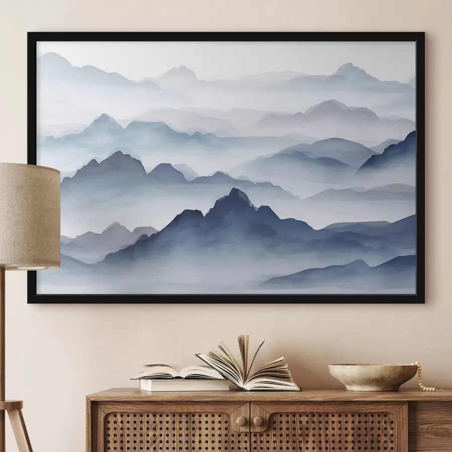 fototapet Munții în albastru f44685