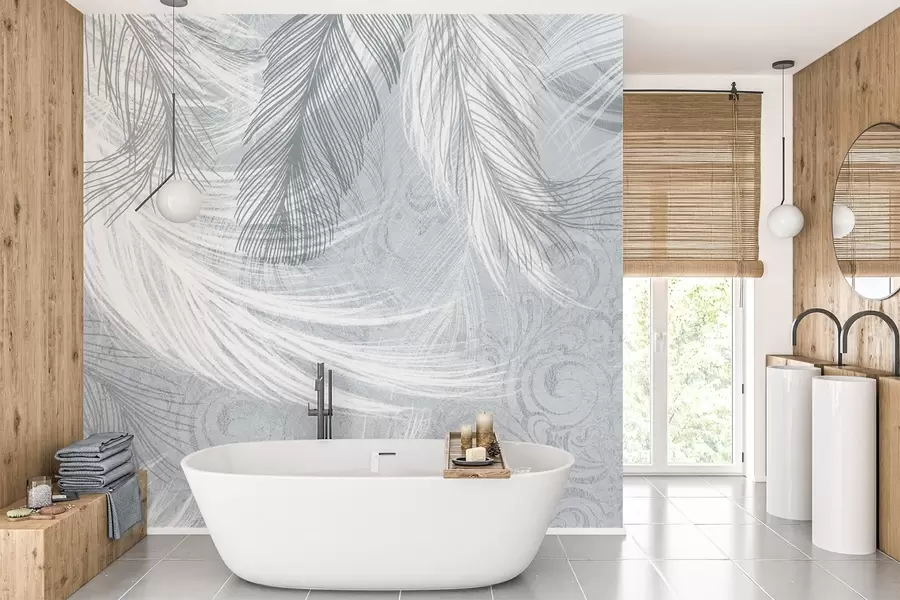 fototapet Pene delicate nuanțe de albastru w04102v1