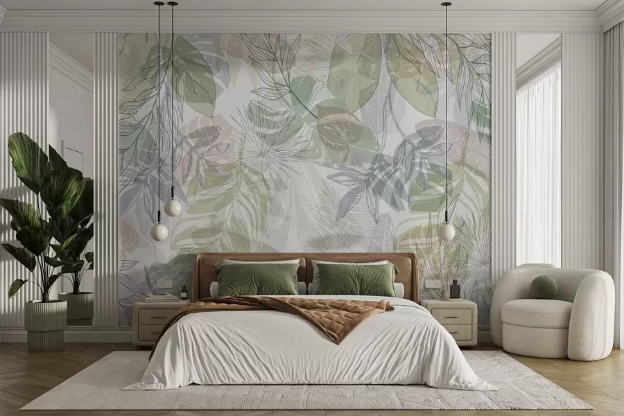 fototapet Frunze de palmier w04107