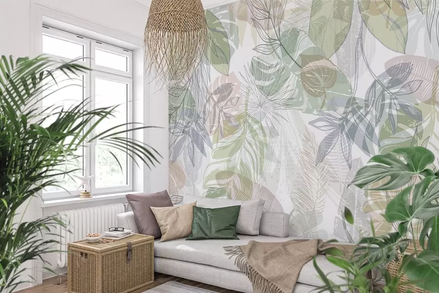 fototapet Frunze de palmier w04107