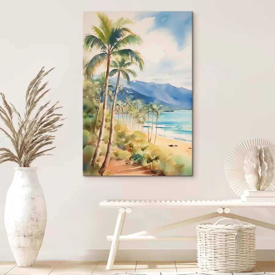 Tablouri Palmieri pe malul mării s44701