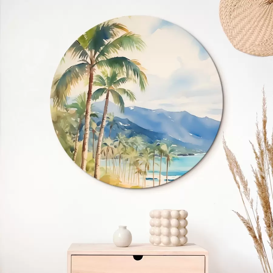 Tablouri Palmieri pe malul mării r44701