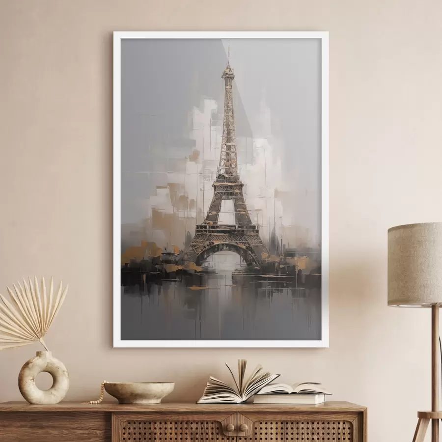 fototapet Turnul Eiffel imitație de pictură f44697