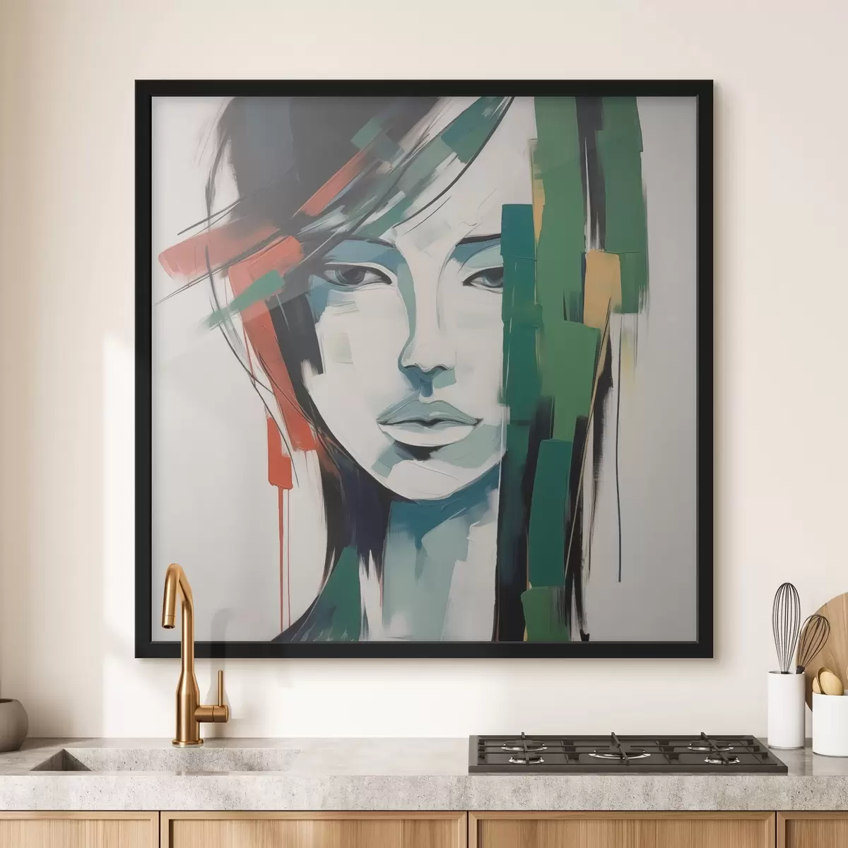 Poster Portret luminos imitație de pictură f44698