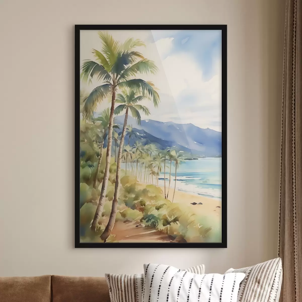 Poster Palmieri pe malul mării f44701