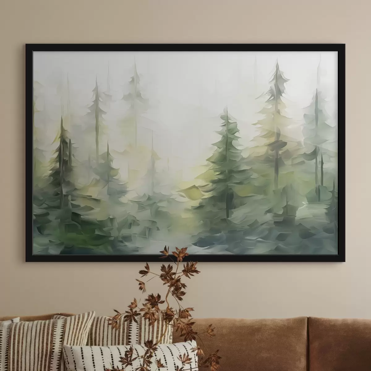 Poster Pictura imitație de pădure f44708