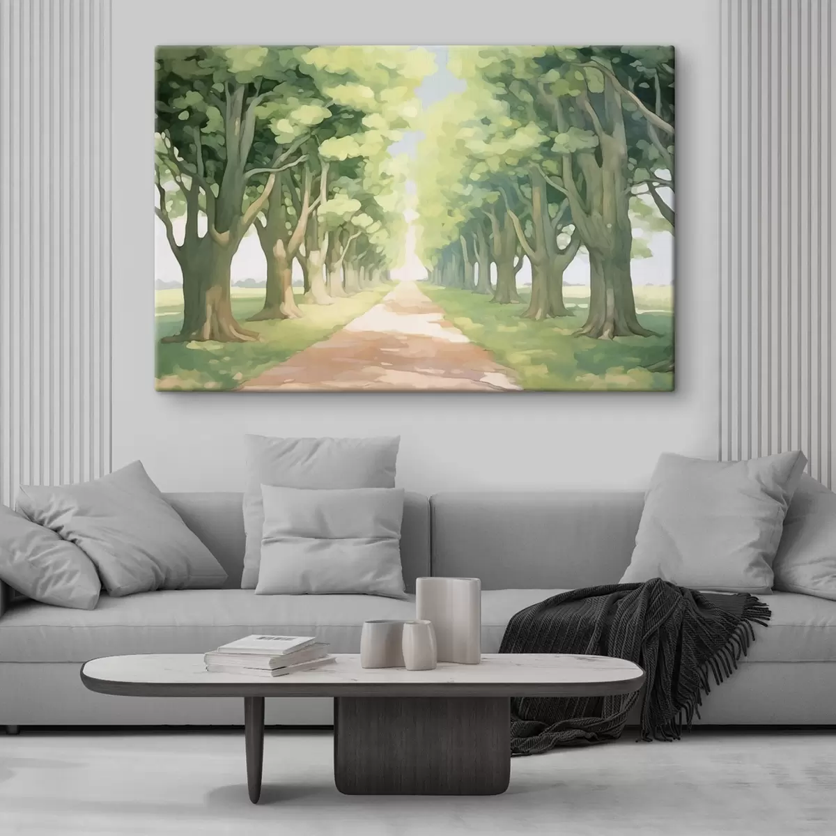 Tablouri Alee de copaci de-a lungul căii s44727