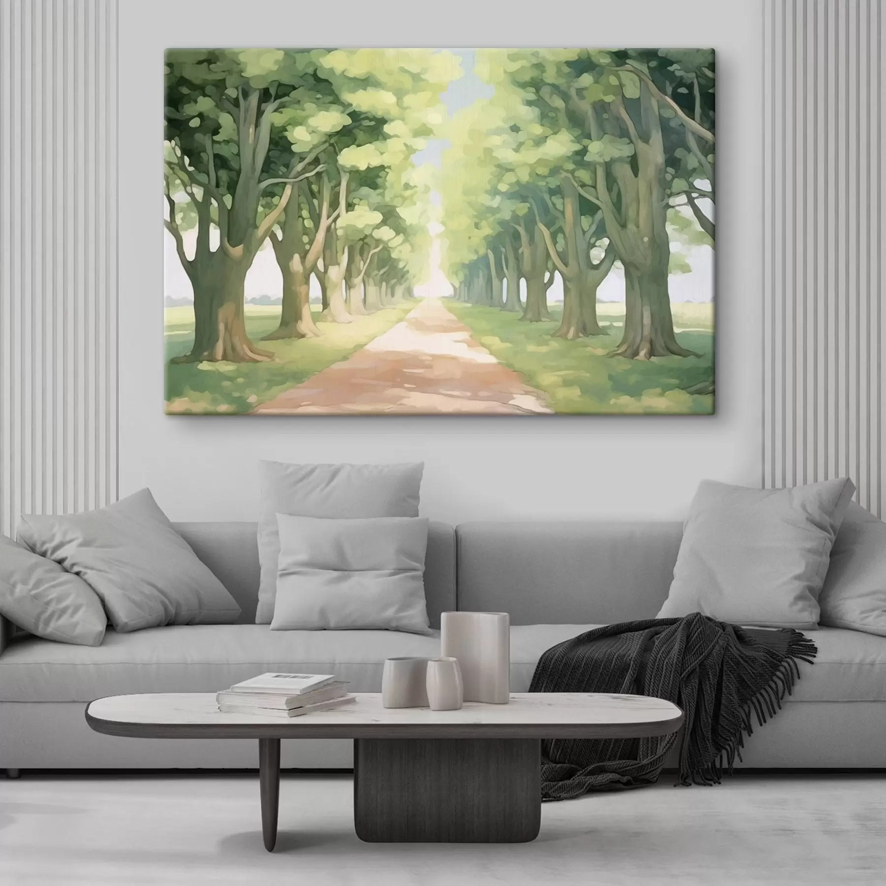 Tablouri Alee de copaci de-a lungul căii s44727