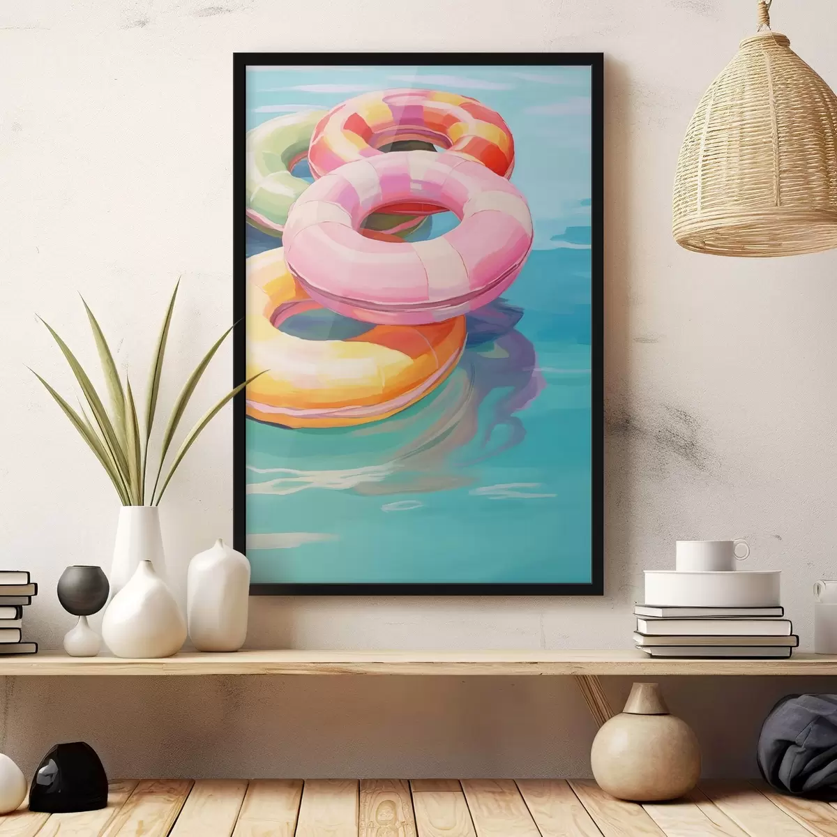 Poster Cercuri gonflabile în apă f44726