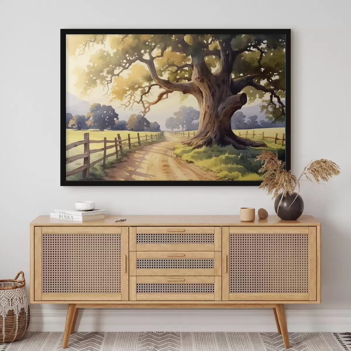 Poster o alee pe un drum de țară f44733