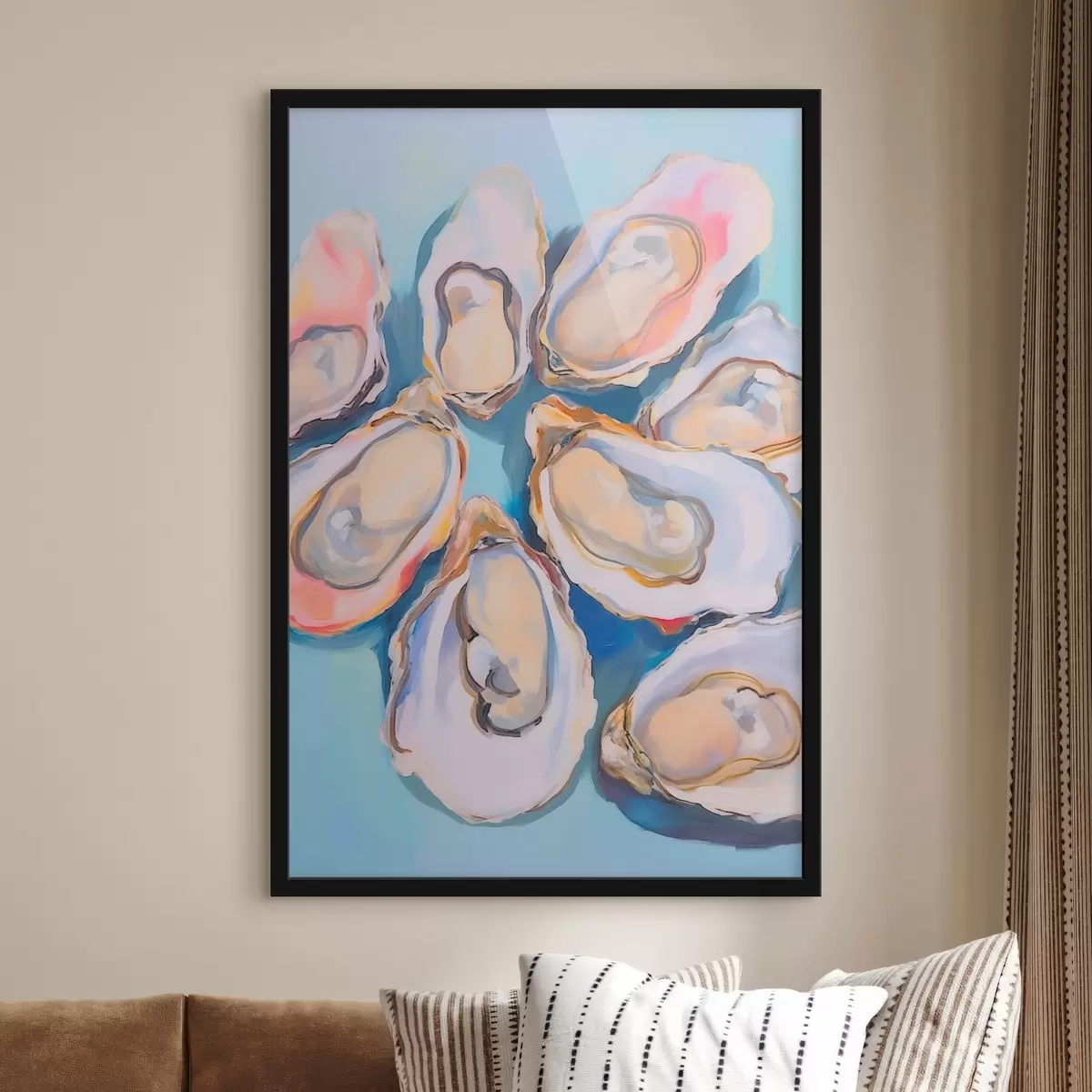 Poster Scoici de stridii pe plajă f44734