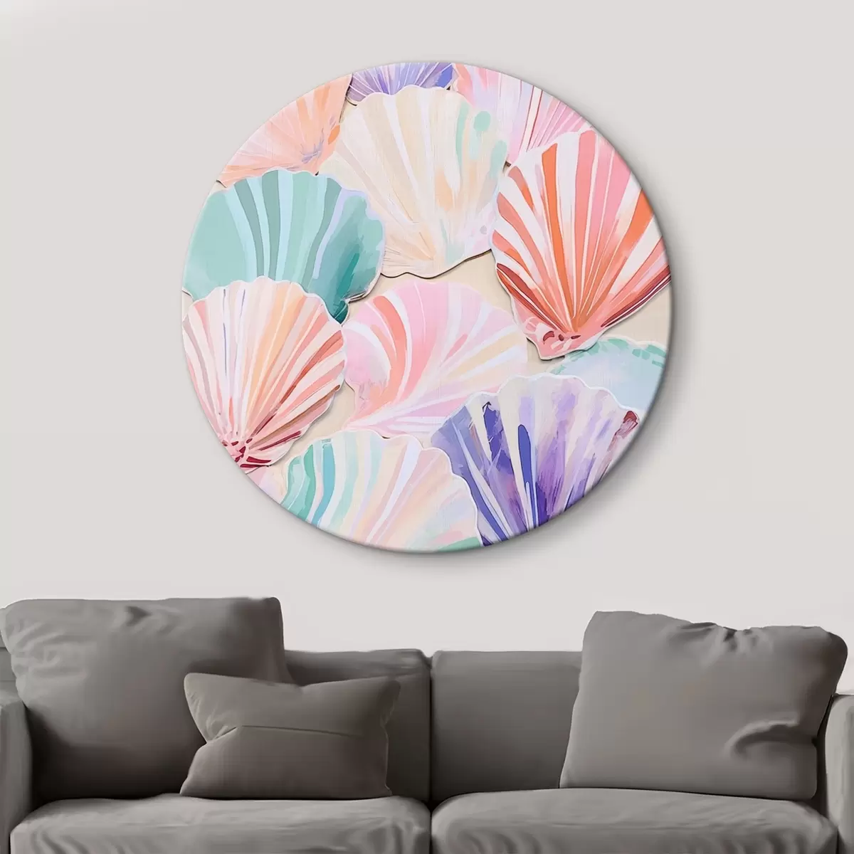 Picturi rotunde Scoici multicolore r44736