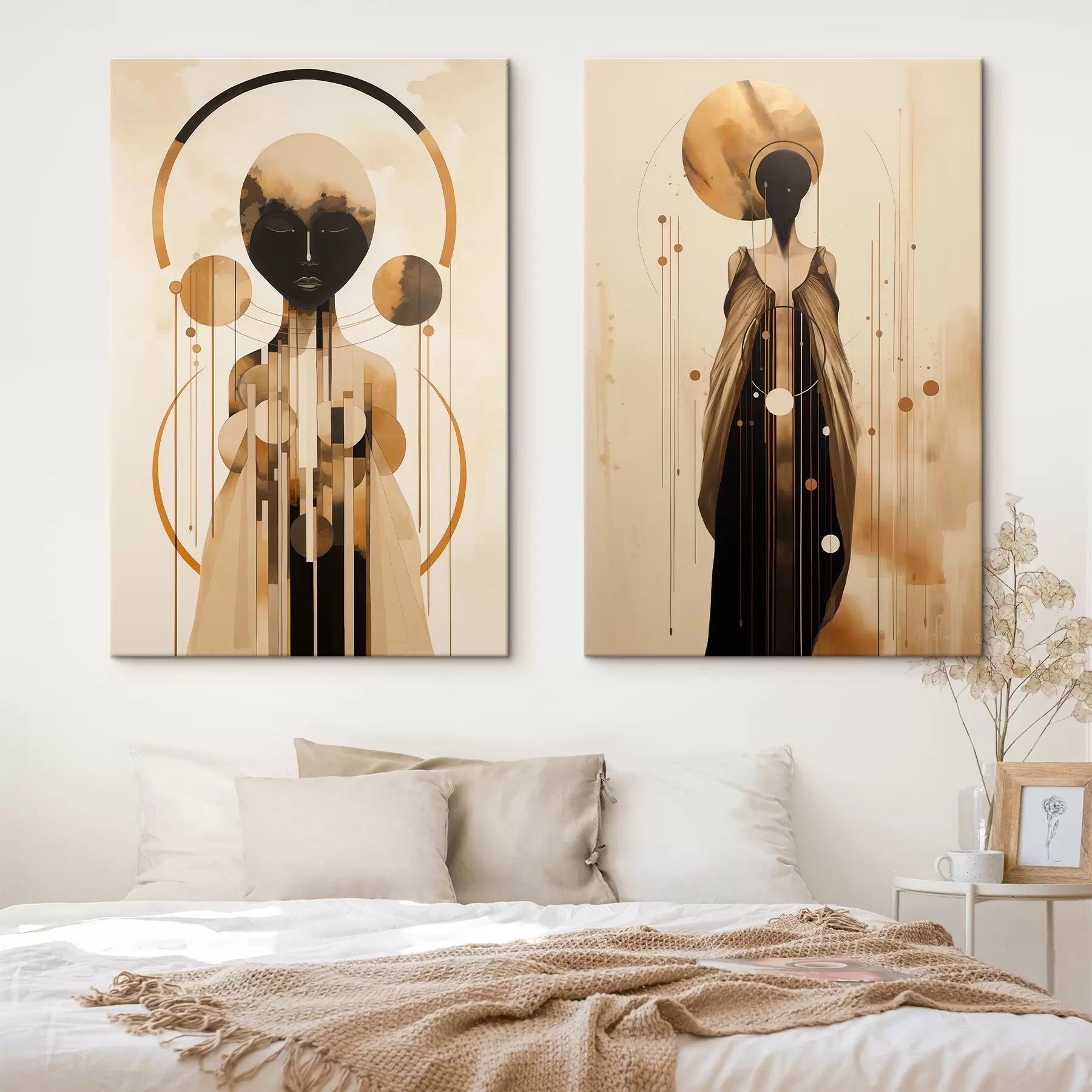 Tablouri Figuri în stil abstract modern cu cercuri m00464