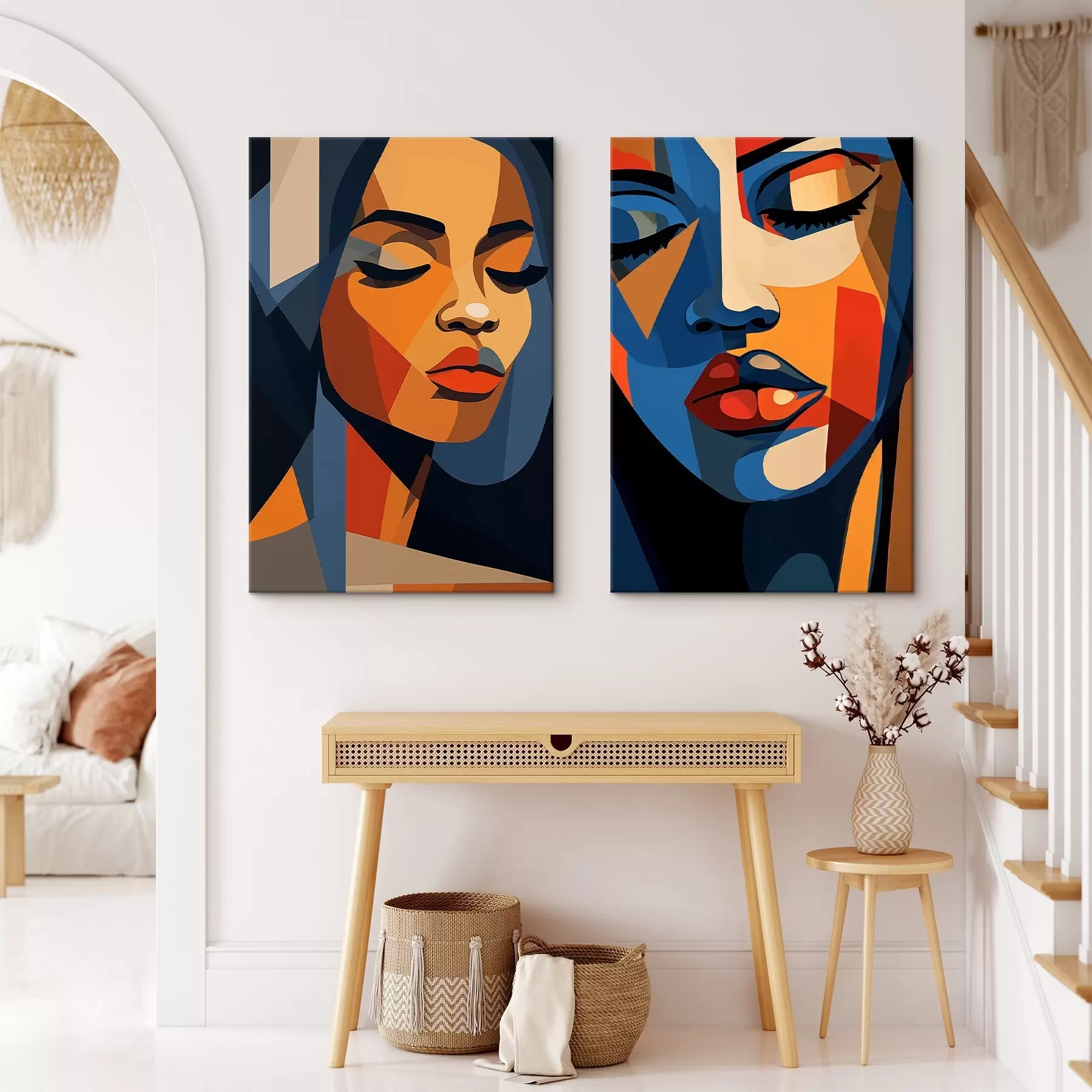 Tablouri Portrete colorate în stil pop art m00467