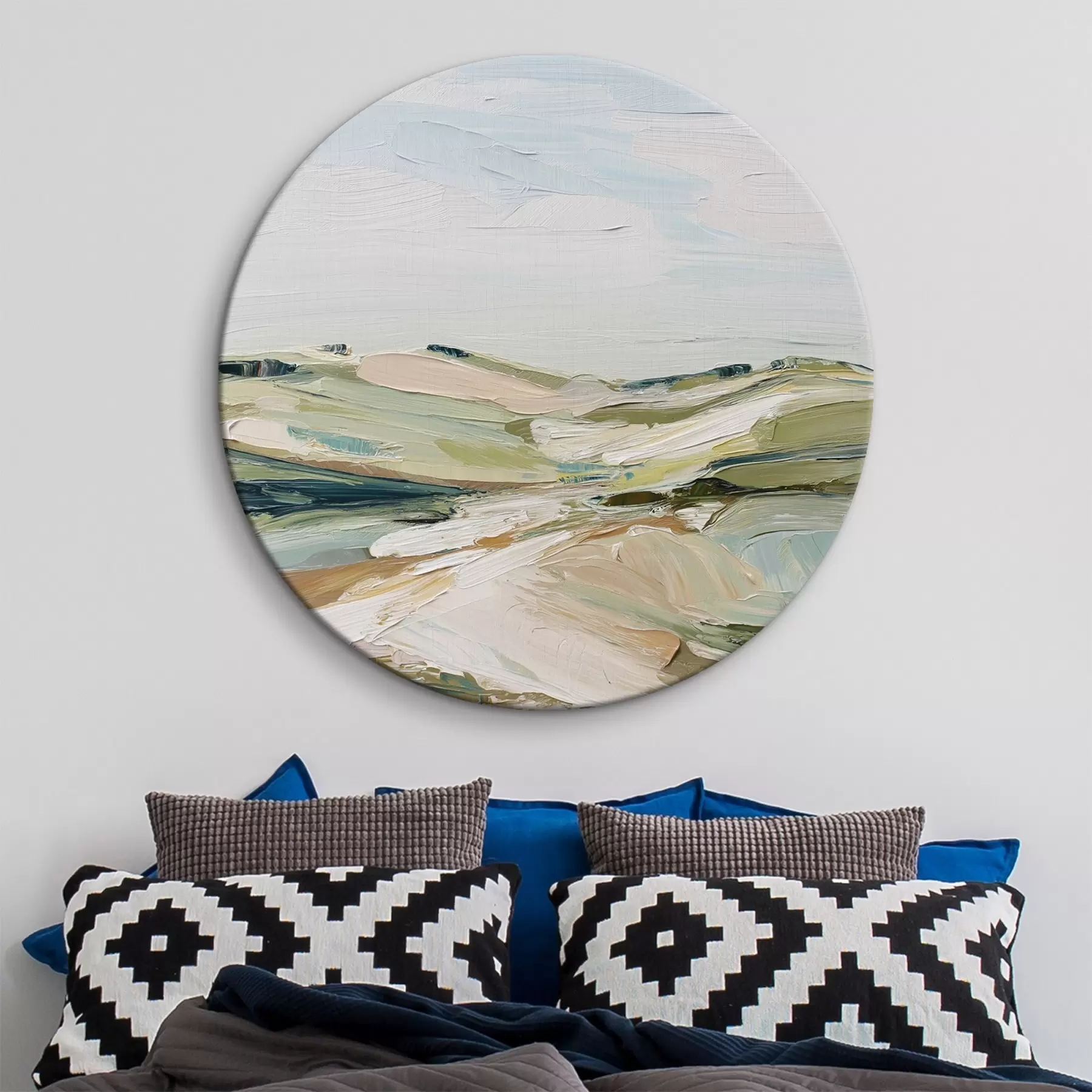 Tablouri Coline abstracte în culori moi r44754