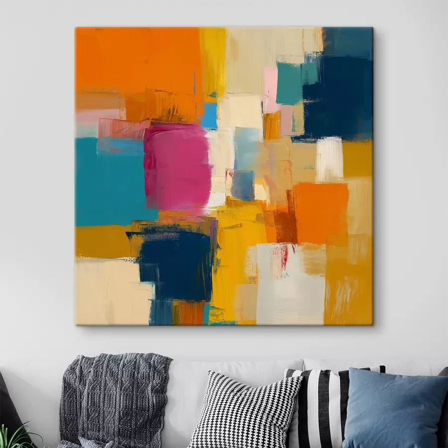 Tablouri Pete de culoare într-un stil contemporan s44753