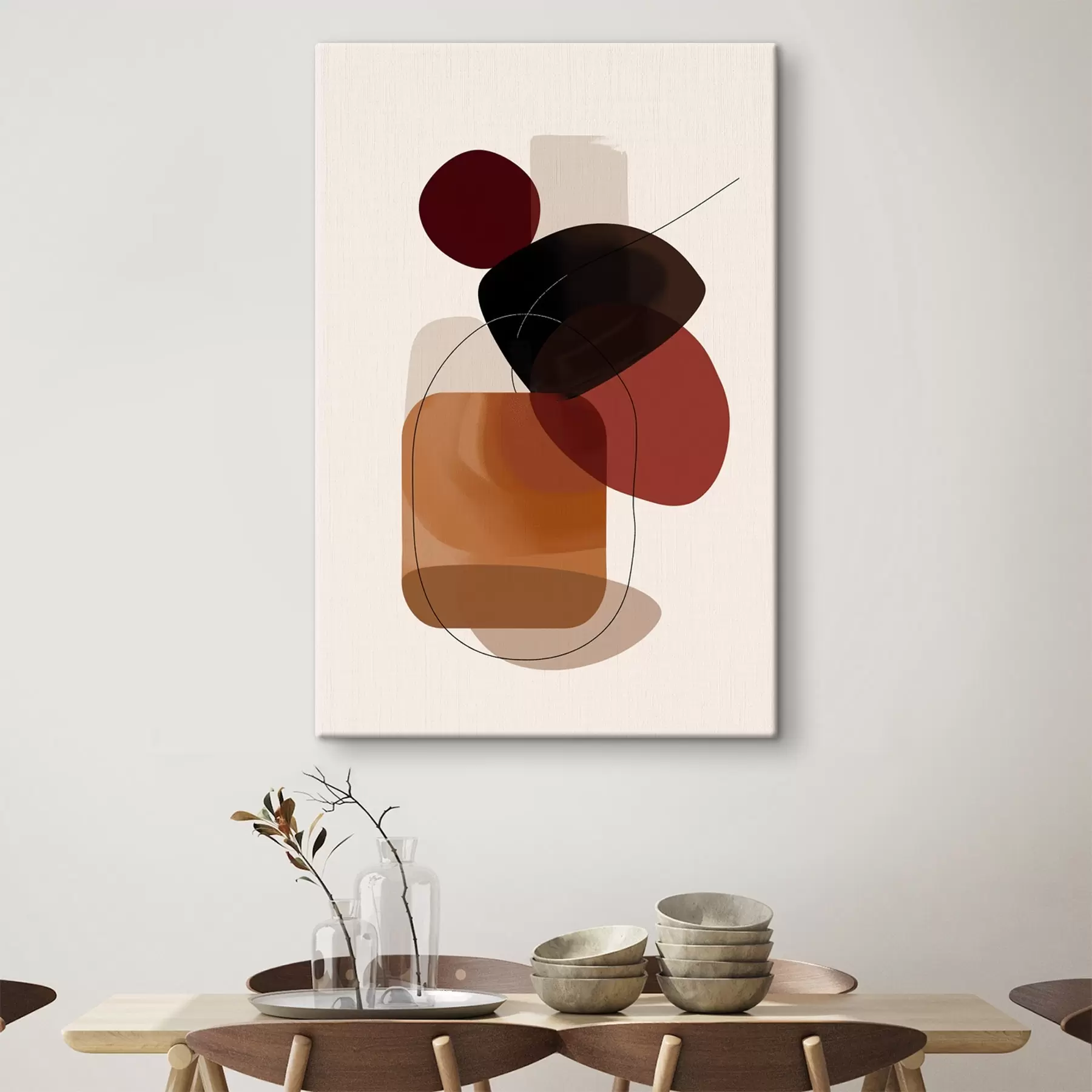 fototapet Compoziție în paletă de vin și maro s44758