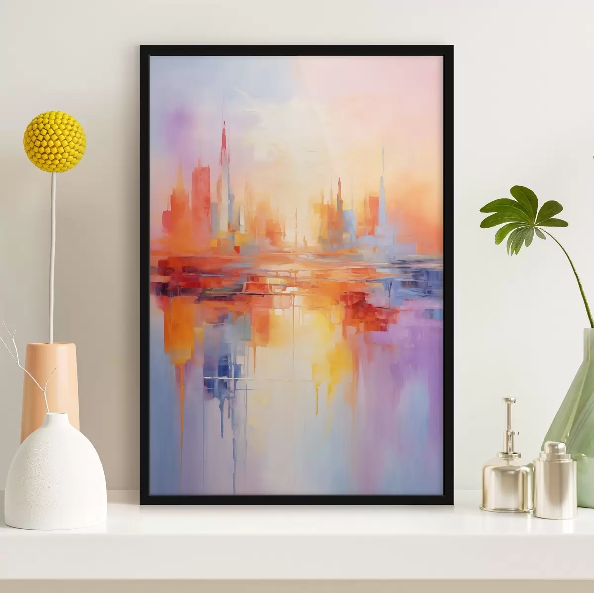 Poster Oraș în diferite culori f44744