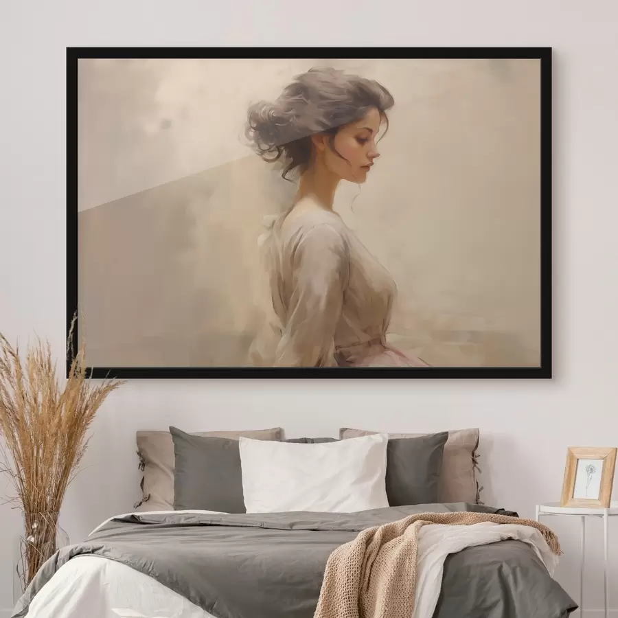 fototapet Figura feminină blândă pe un fundal luminos f44752