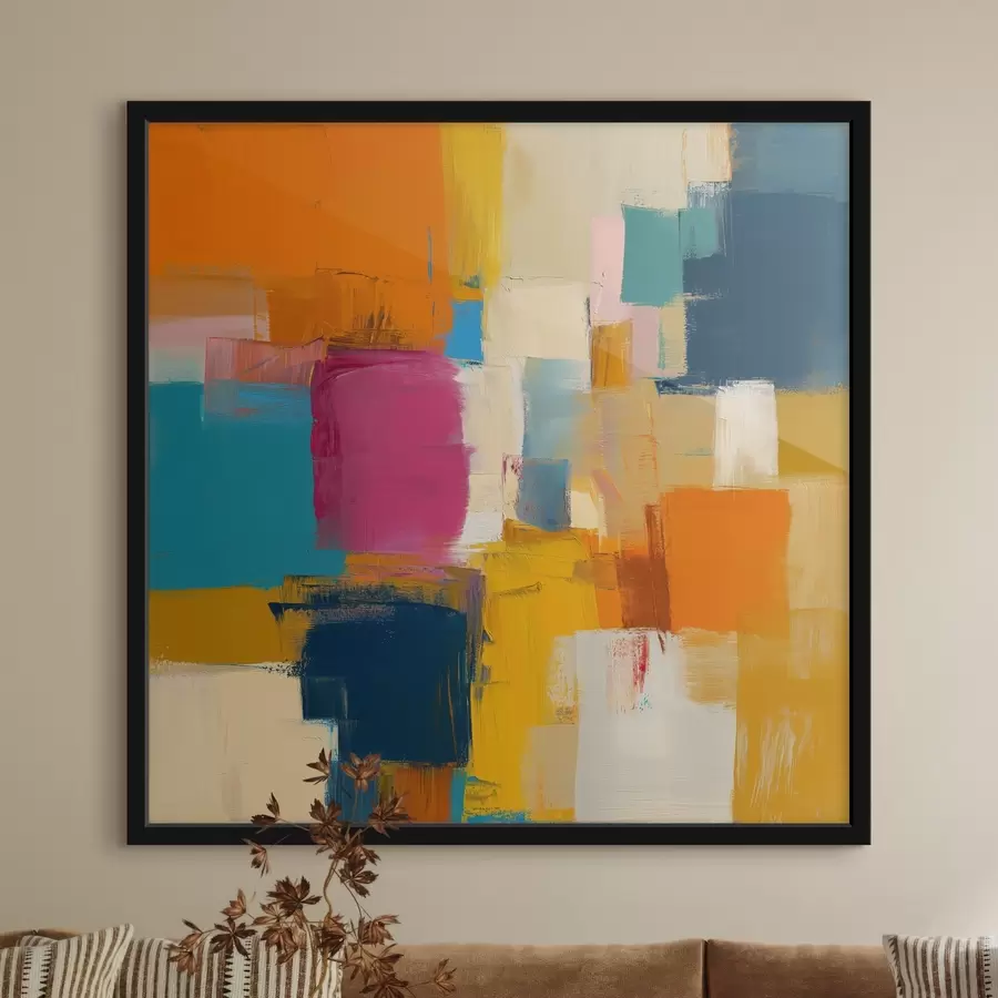 fototapet Pete de culoare într-un stil contemporan f44753