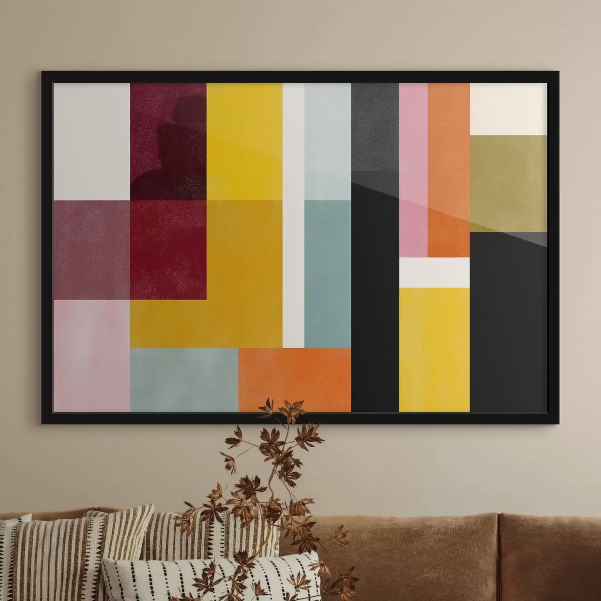 Poster Blocuri de culori în stil modern f44755