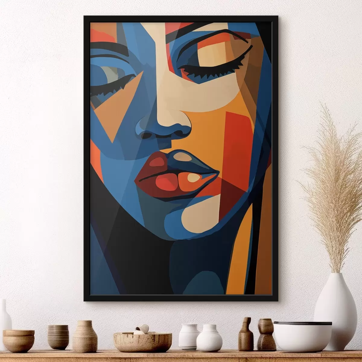 Poster Portret în stil pop art cu accente grafice f44759