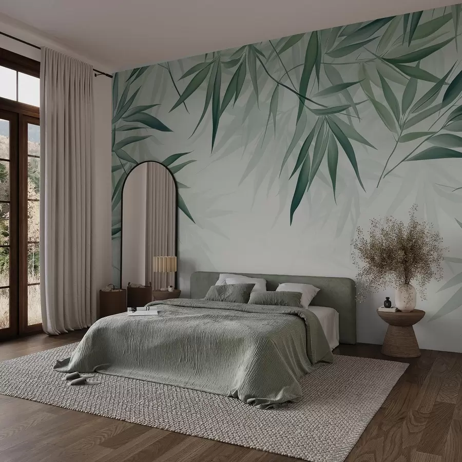 fototapet Frunze de bambus w04147