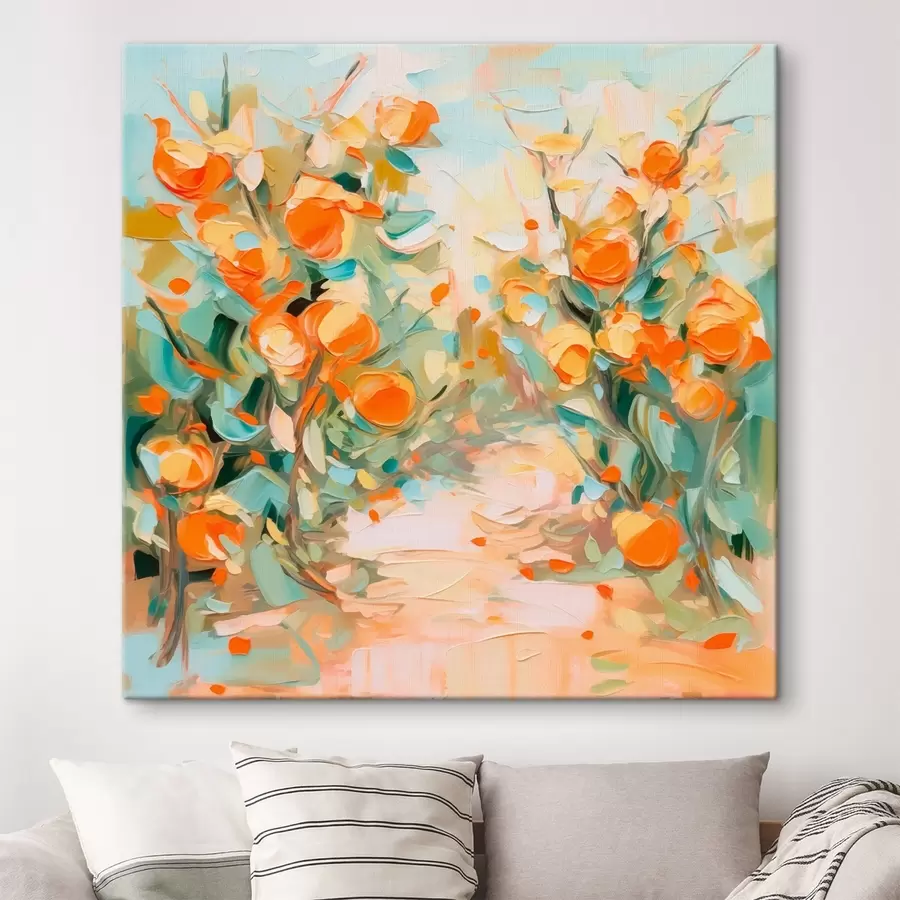 Tablouri Pictura abstractă de imitație Orange Grove s44772