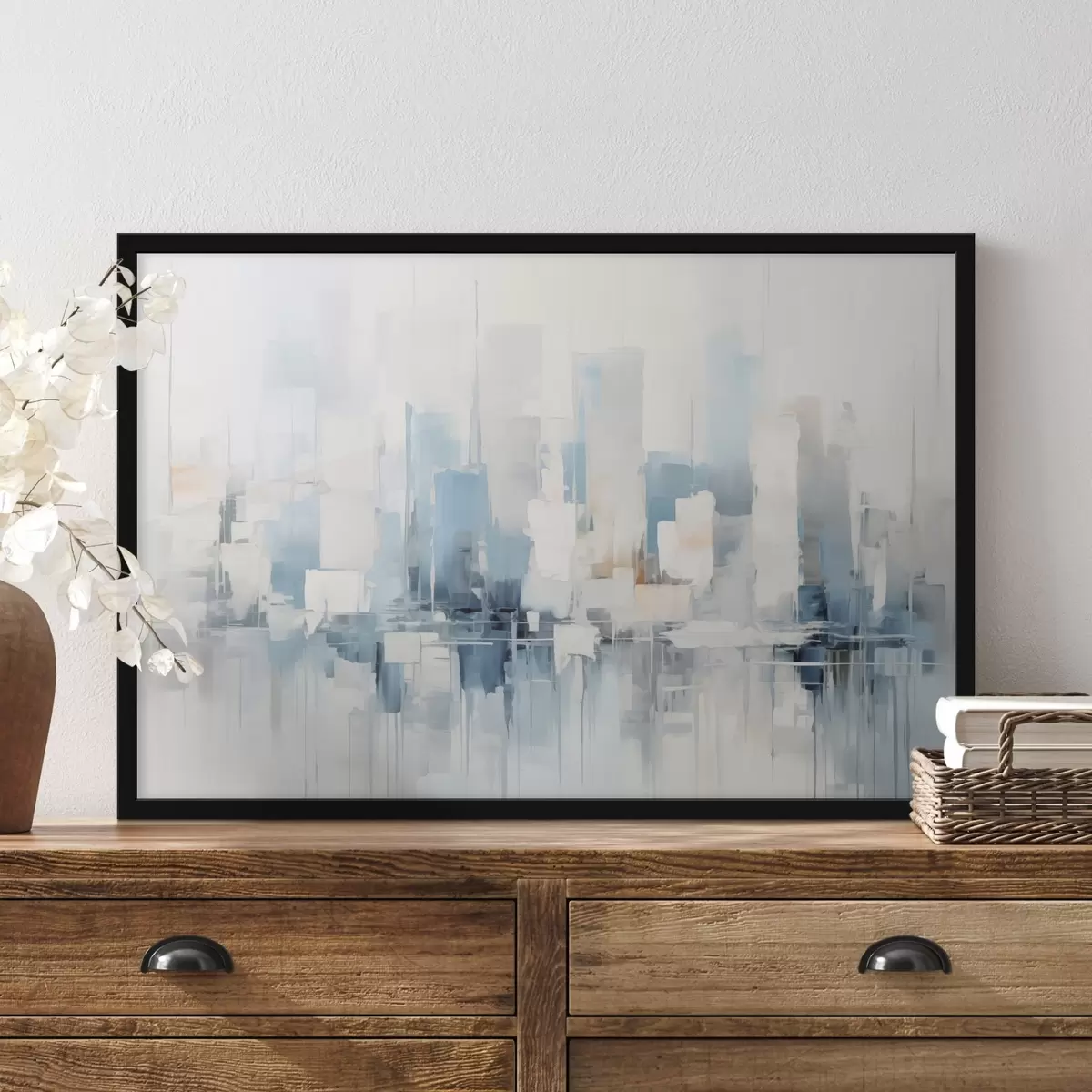 Poster Pictura abstractă de imitație a orașului f44768