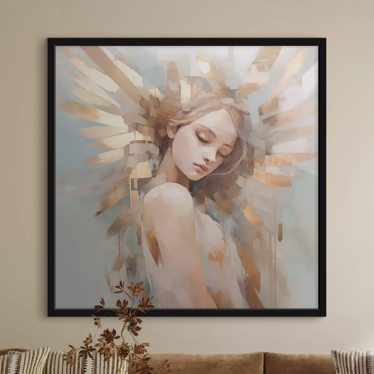 Poster Portret abstract imitație de pictură f44774