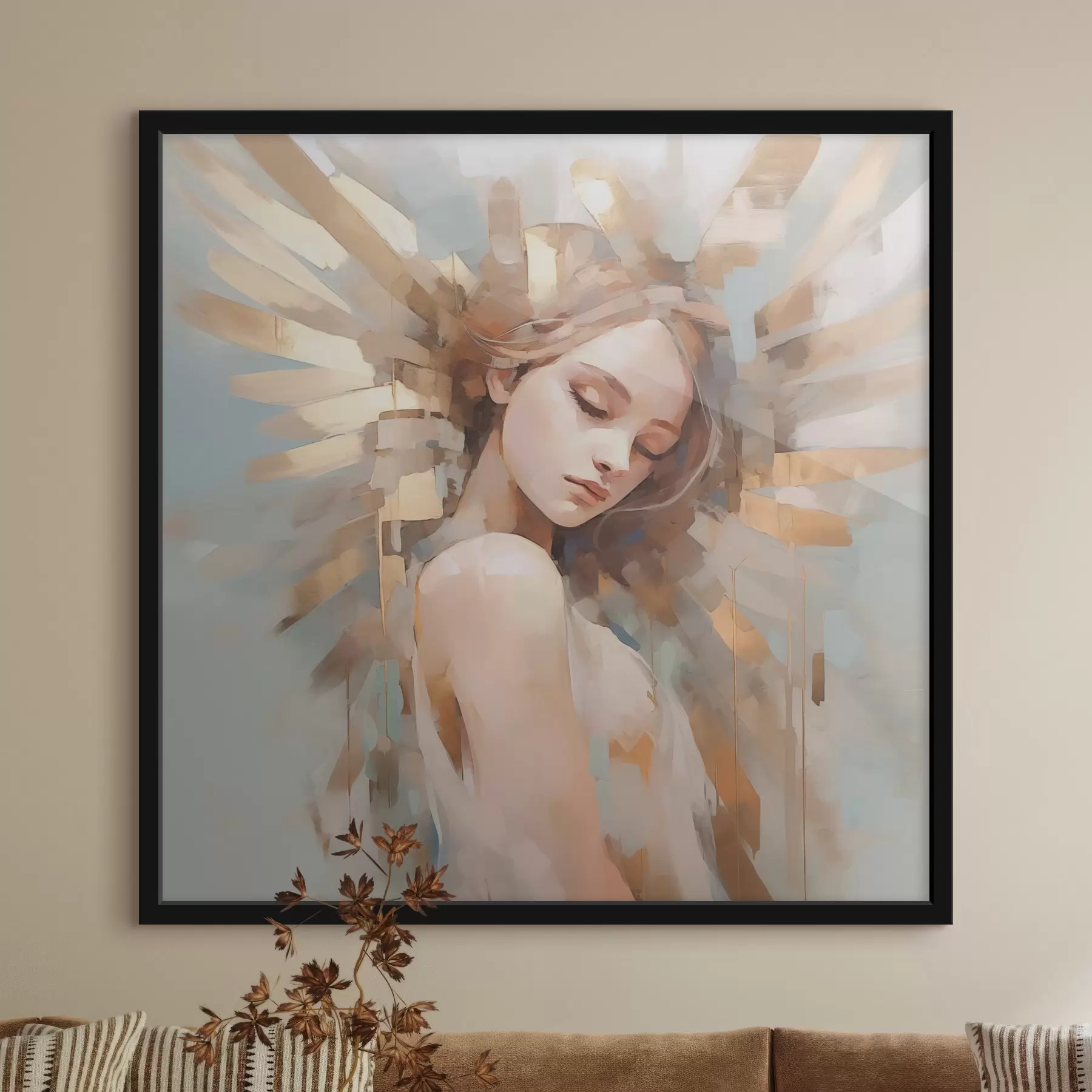 fototapet Portret abstract imitație de pictură f44774