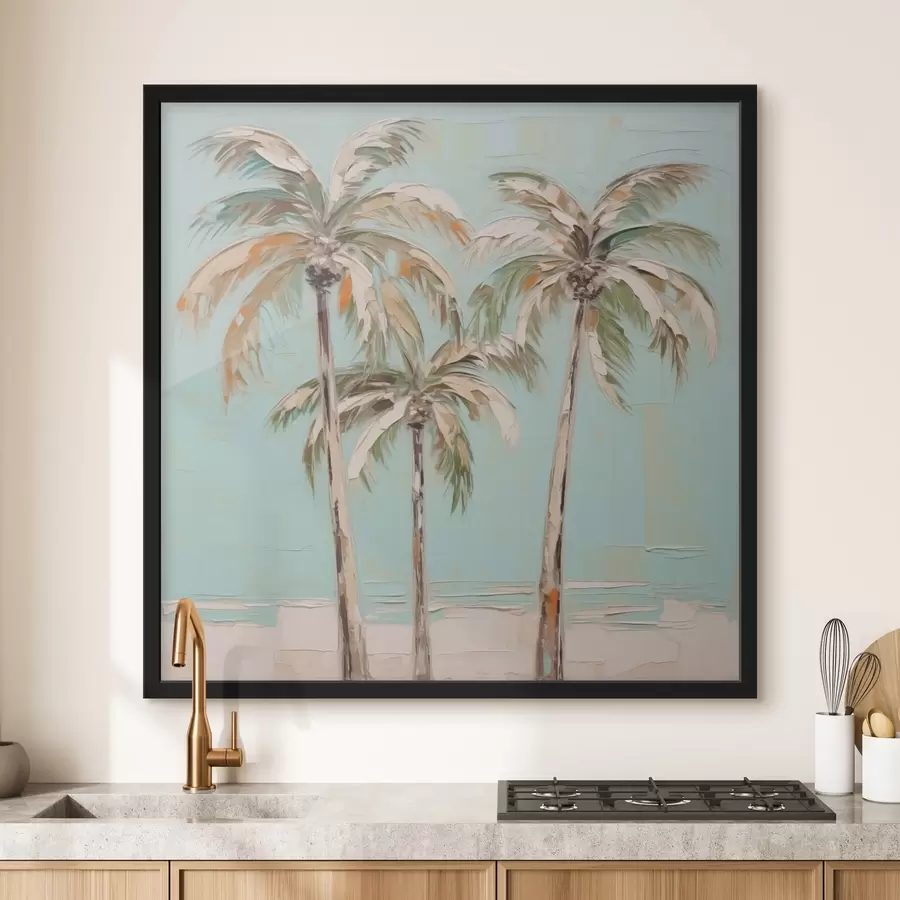 fototapet Palmieri imitație pictura f44781