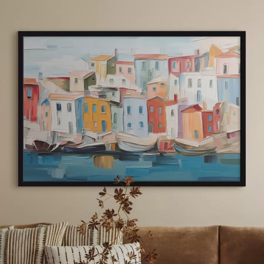 fototapet Case de oraș abstracte f44783