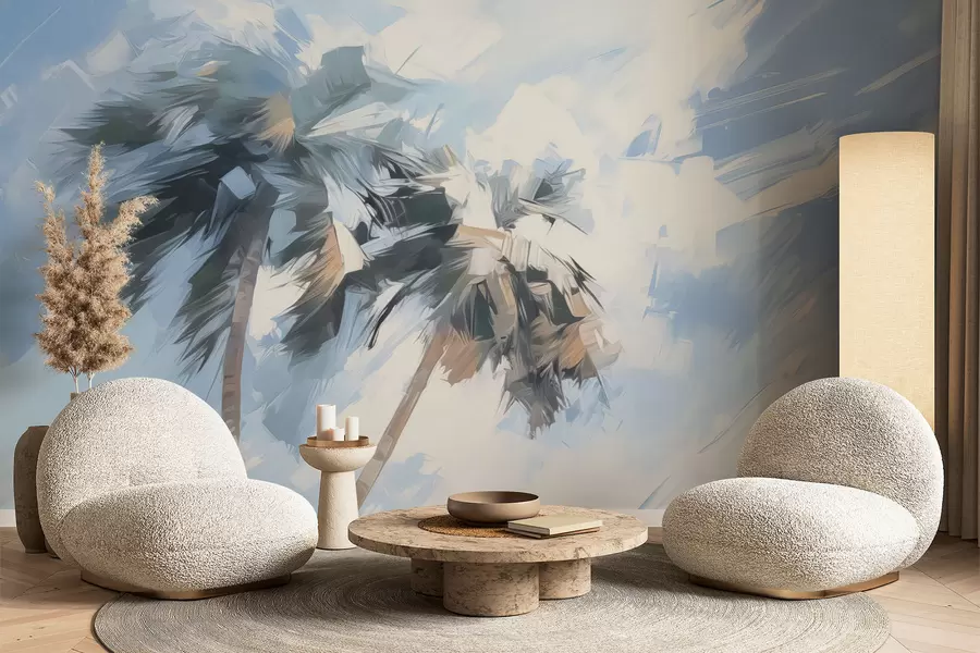 fototapet Palmieri imitație pictura w04176